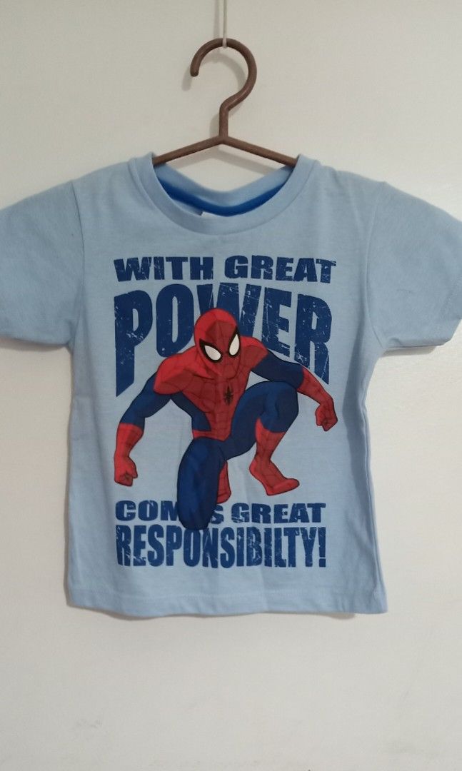 Spiderman Shirt, Babies & Kids, Babies & Kids Fashion on Carousell