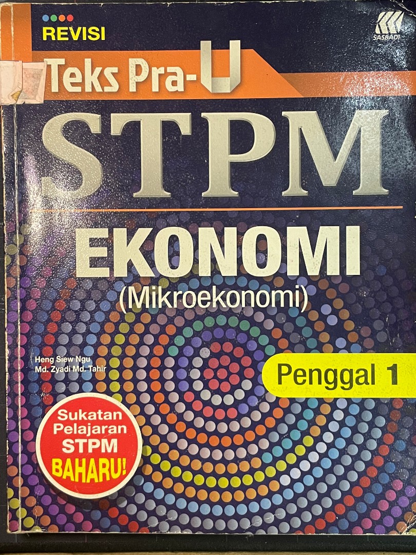 STPM EKONOMI SEM 1, Hobbies & Toys, Books & Magazines, Textbooks on