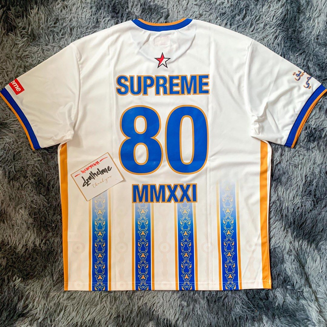 Supreme Arabic Logo Soccer Jersey, Looking For on Carousell Supreme Arabic Logo Soccer Jersey, Looking For on Carousell