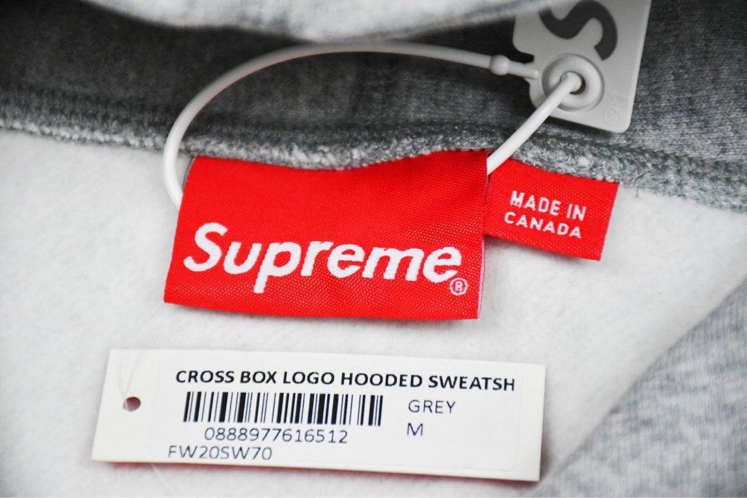 Buy Supreme Cross Box Logo Hooded Sweatshirt 'Navy' - FW20SW70