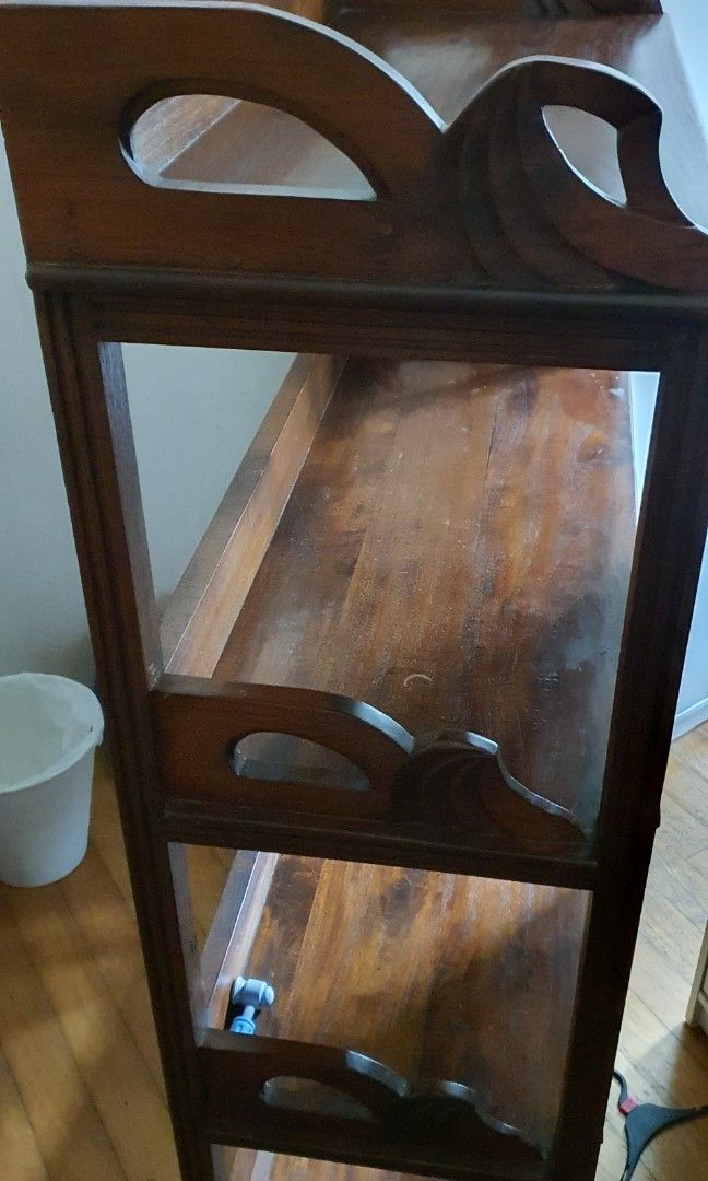 Teak wood shelves, Furniture & Home Living, Furniture, Shelves