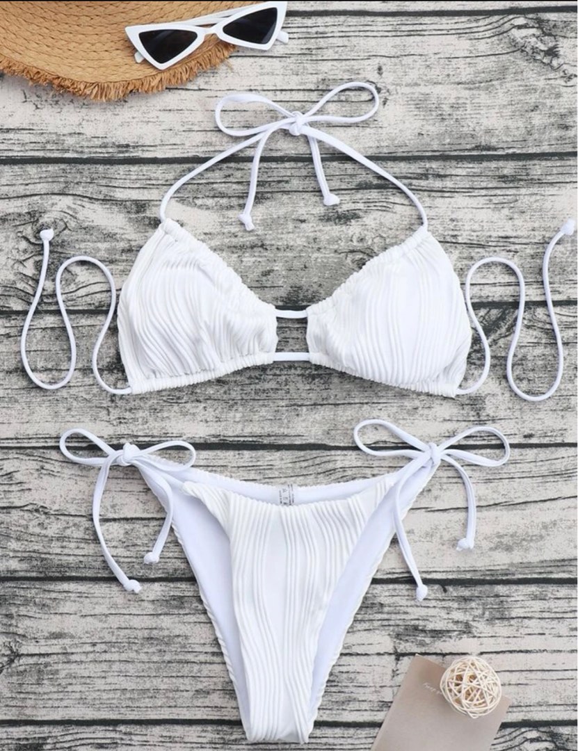 TEXTURED BIKINI, Women's Fashion, Swimwear, Bikinis & Swimsuits on ...