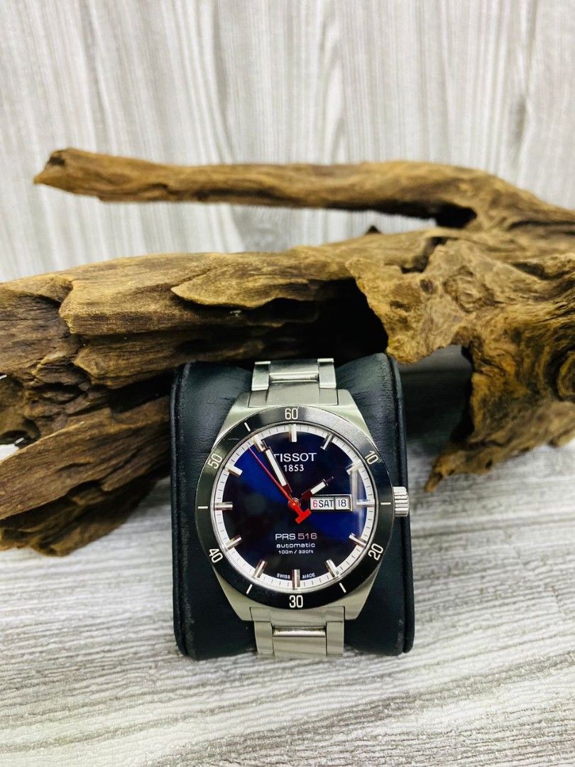 Tissot prs 516 discount automatic blue dial