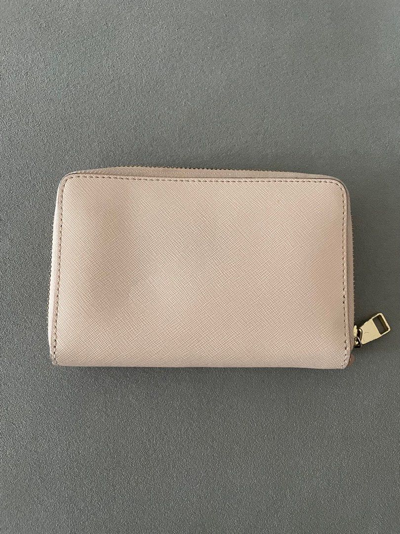 Tory Burch blush pink zip wallet on Carousell