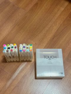Touch brush twin markers