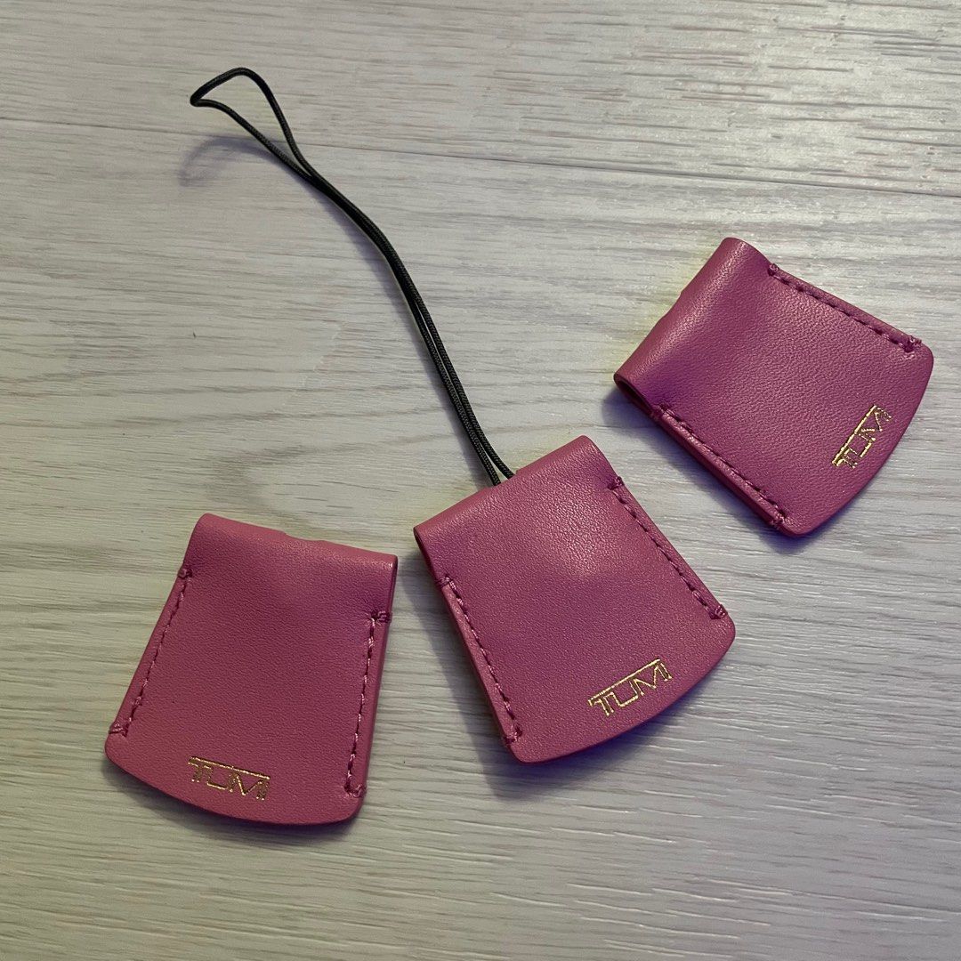 TUMI (Voyageur) Initial Monogram Patch Blush Pink 03, Women's Fashion