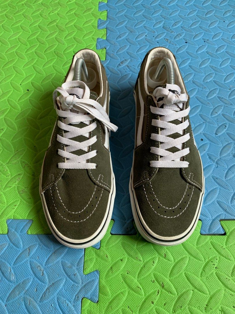 Vans sk8 low womens olive hotsell