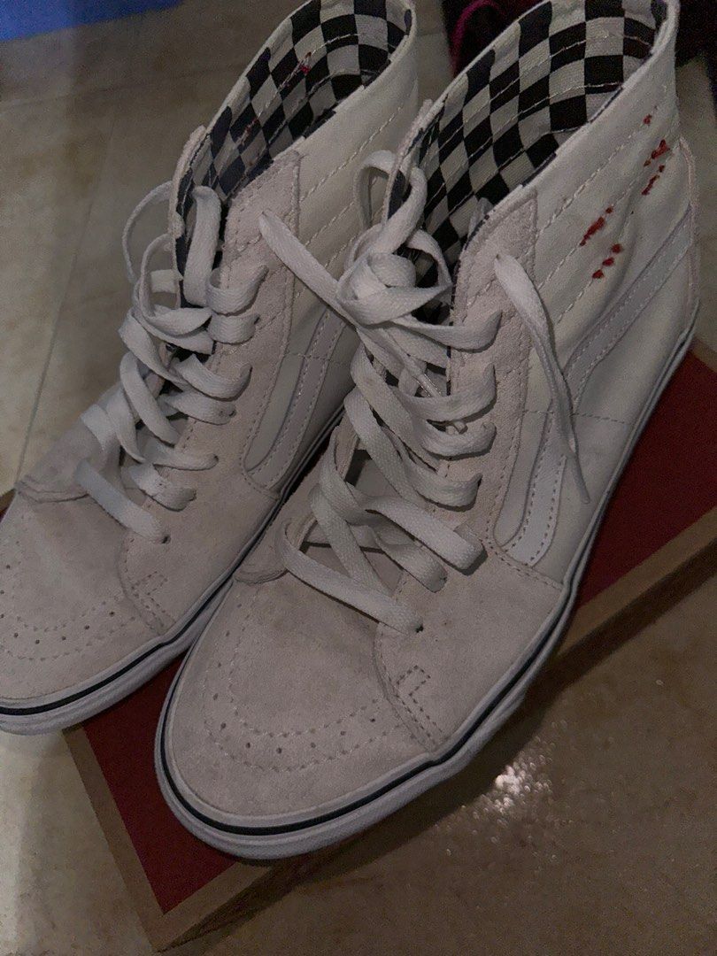 Vans sk8 hi tapered DIY True White