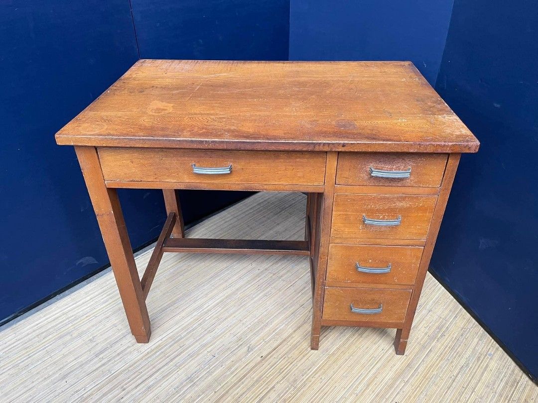 Vintage Office Table, Furniture & Home Living, Furniture, Other Home