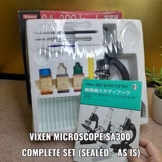 VIXEN MICROSCOPE SA300 COMPLETE SET (SEALED - AS IS)