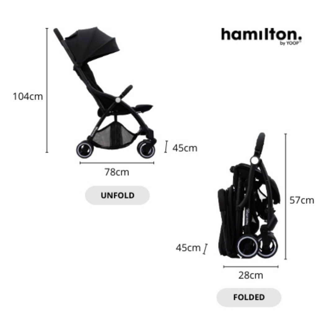 Hamilton stroller cabin size discount