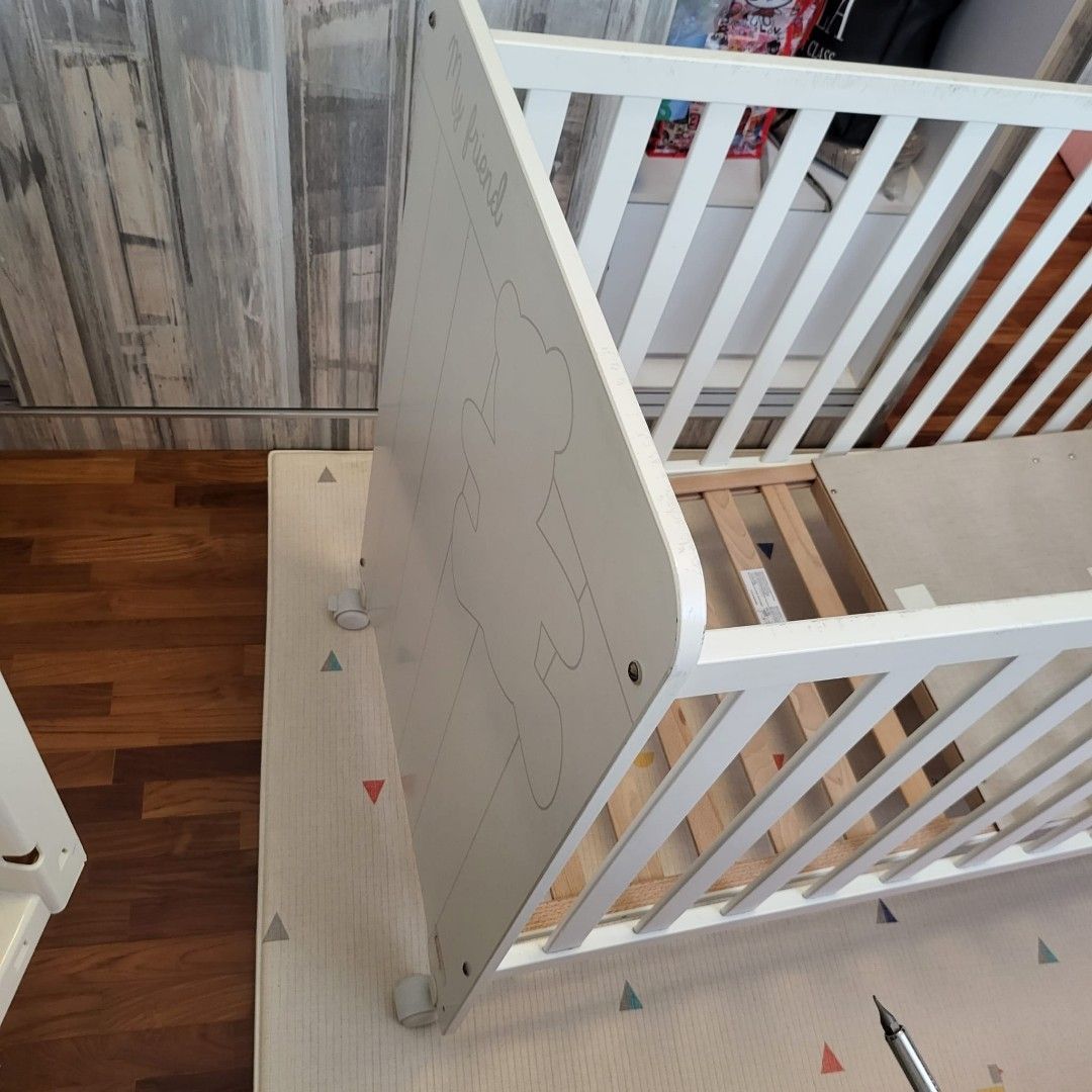 White Baby Cot, Babies & Kids, Baby Nursery & Kids Furniture, Cots ...
