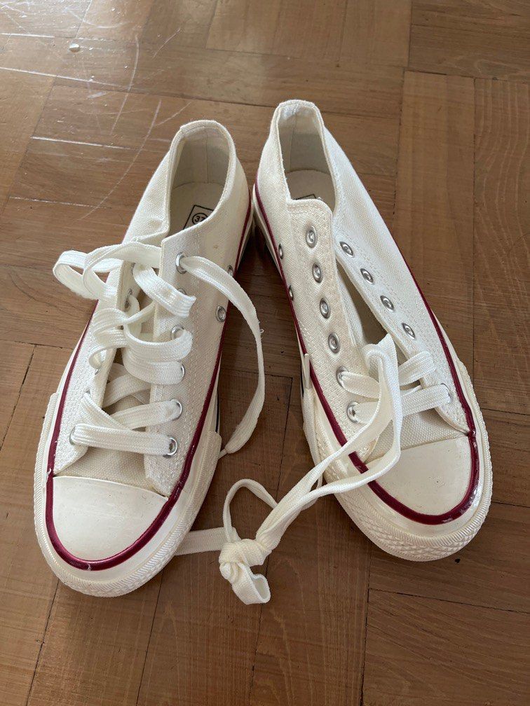 White school shoes size 37 converse style