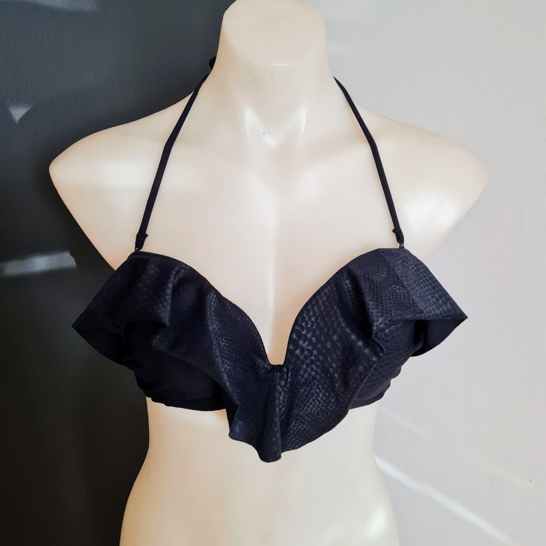 Women s size 2 AU 12 ZIMMERMANN Gorgeous black bikini swimwear ruffle top EUC Women s Fashion Clothes on Carousell