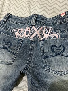 y2k roxy low-waisted pants