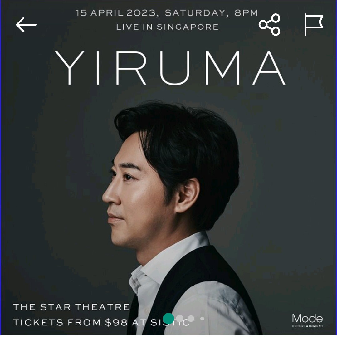 Yiruma concert, Tickets & Vouchers, Event Tickets on Carousell