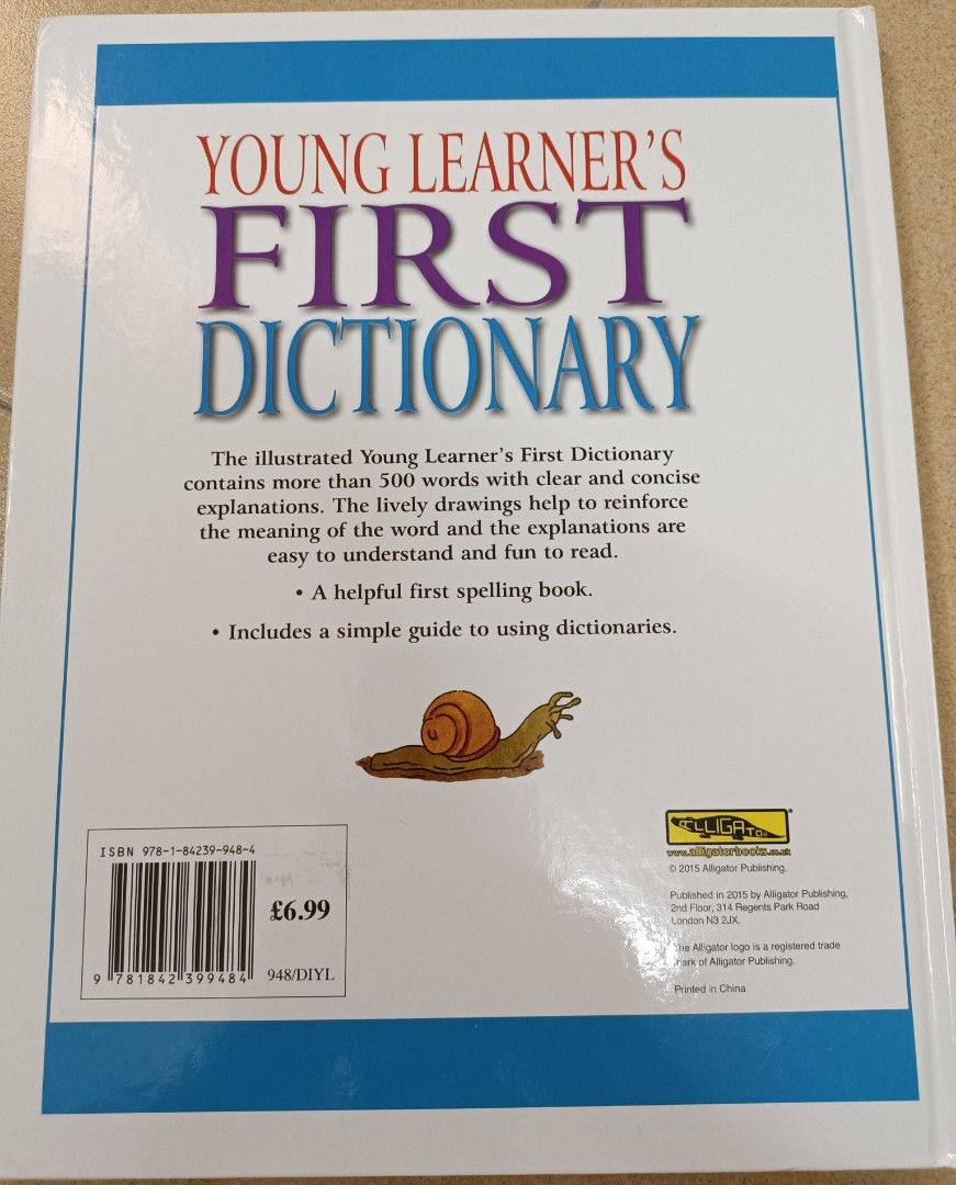Young Learner's First Dictionary, Hobbies & Toys, Books & Magazines