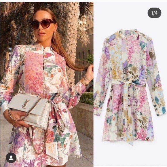 Zara spring collection dress (Category: Dresses) located in Dagupan City. Submitted by kissannetell_ (Listing ID 1226653514, Image 3). Description: XS on tag.