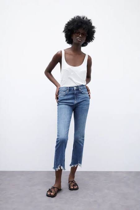 Bootcut cropped jeans deals