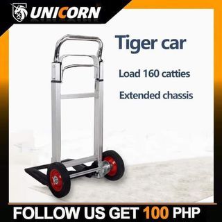 100KG small portable folding luggage cart trailer trolley pull cargo trolley cart cart shopping cart
RS 1580