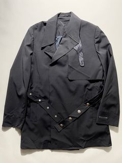 1017 ALYX 9SM MEN DOUBLE BREASTED WOVEN TRENCH COAT