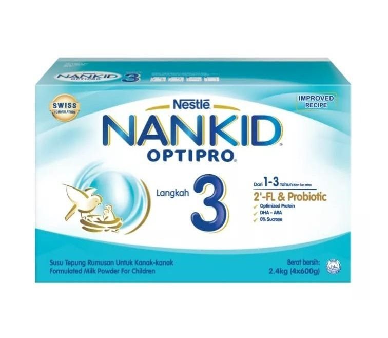 2.4kg Free Delivery Stage 3 Nestle NANKID Optipro Baby Milk