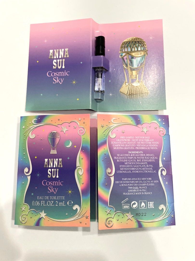 3for12. Anna Sui Cosmic Sky 2ml Perfume Sample, Beauty & Personal Care, Fragrance & Deodorants