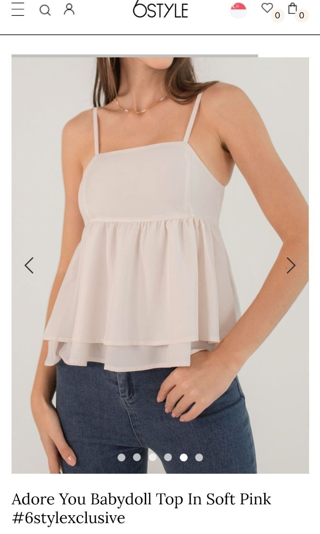 Adore You Babydoll Top in Soft Pink #6stylexclusive