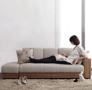 日式多功能沙發🛋️可折疊、可變床！有兩個可收藏既收納位置🤣