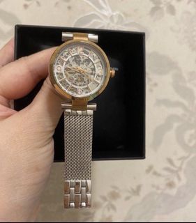 #23吃土季 Kenneth Cole 鏤空機械腕錶 自動上鍊機械錶 女錶 不銹鋼  永遠不需要電池即可轉動👉出價前請先看關於我