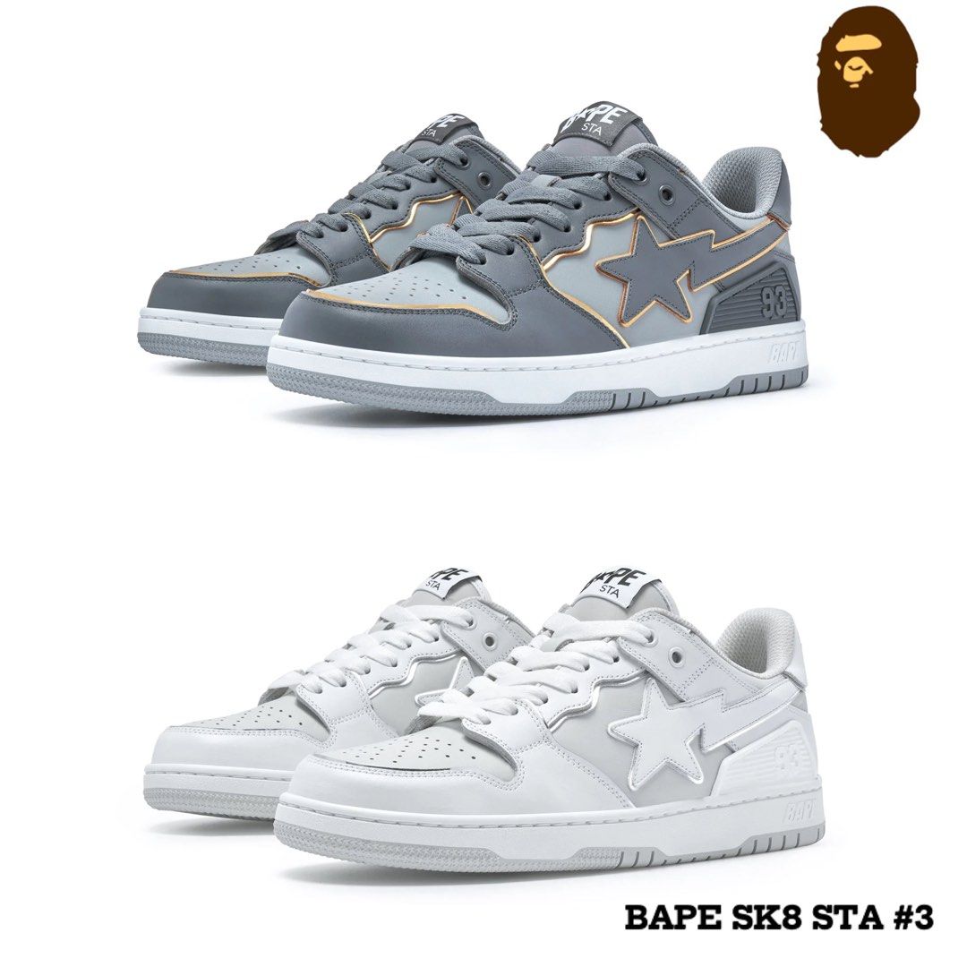 A BATHING APE BAPE SK8 STA #3 BAPE 休閑鞋日本代購, 預購- Carousell