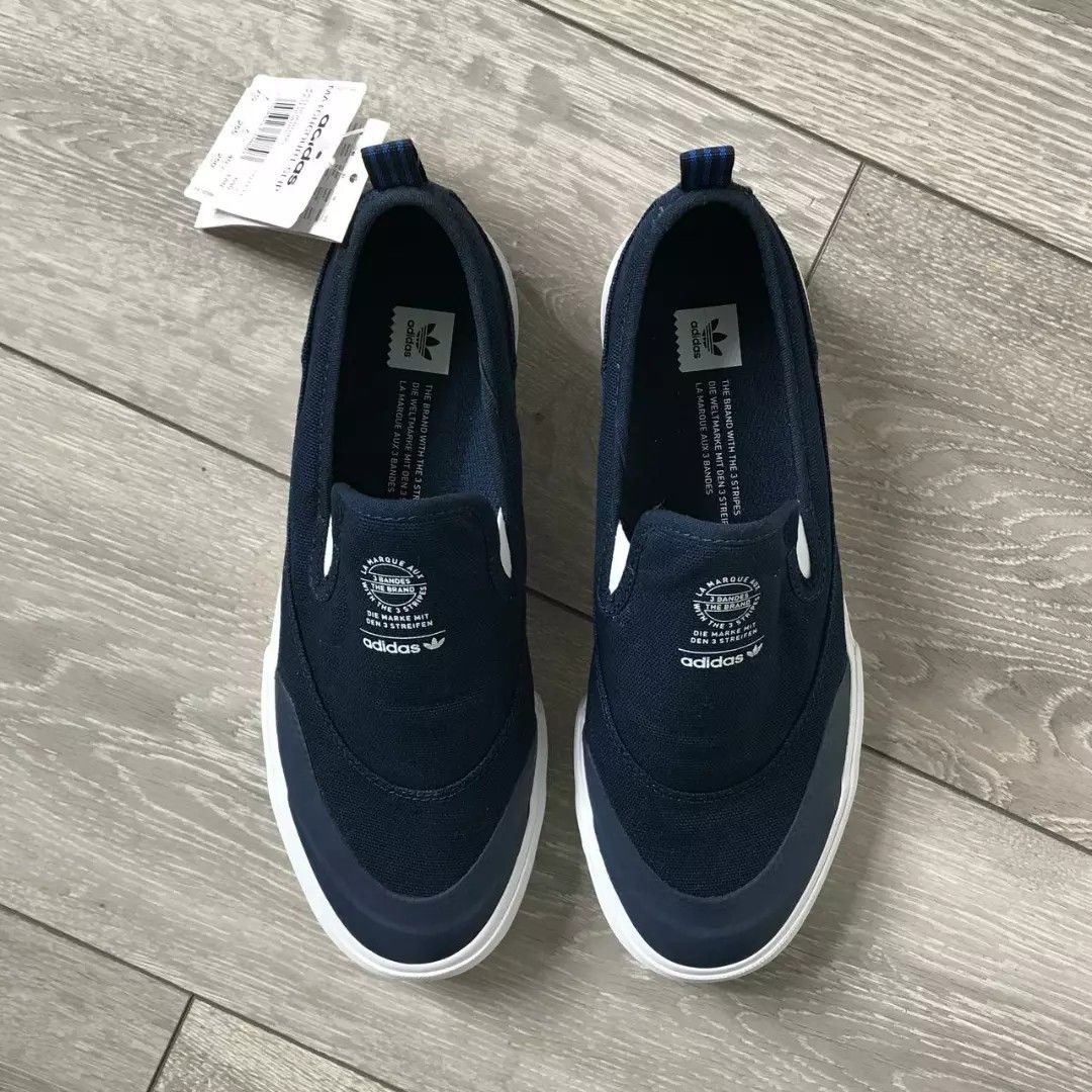 Adidas matchcourt hotsell slip on navy