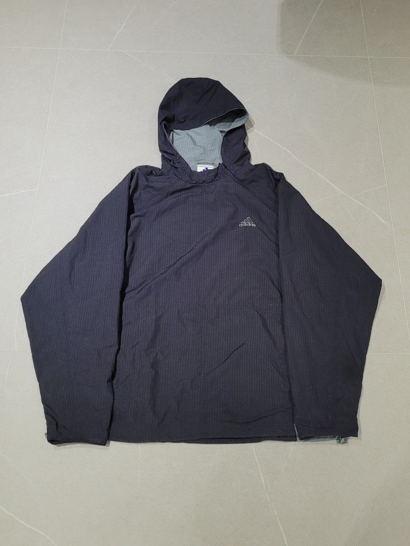 Pullover windbreaker discount with hood