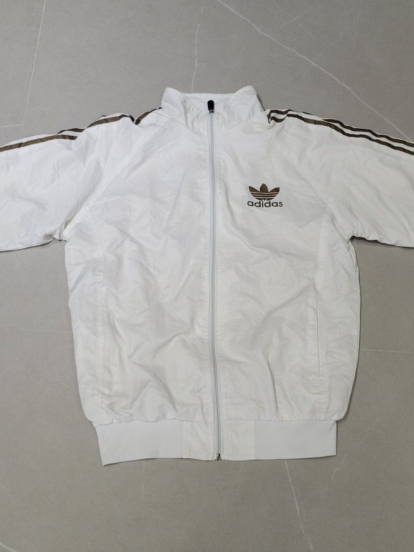 White and outlet gold windbreaker