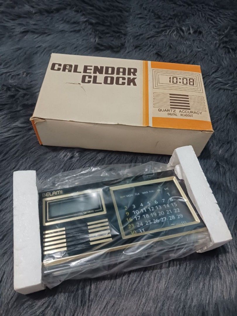 Affordable Brandnew Belami Calendar Desk Clock on Carousell