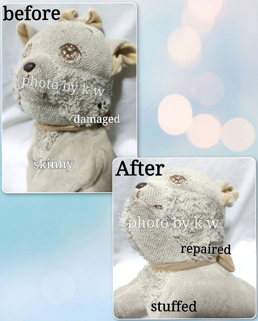 Restuffing teddy online bear