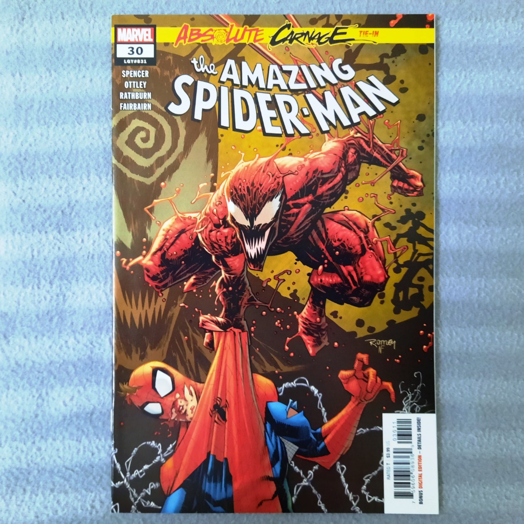 Amazing Spider-Man #30 (6th Series) Marvel Comics (Nick Spencer, Ryan  Ottley), Hobbies & Toys, Books & Magazines, Comics & Manga on Carousell