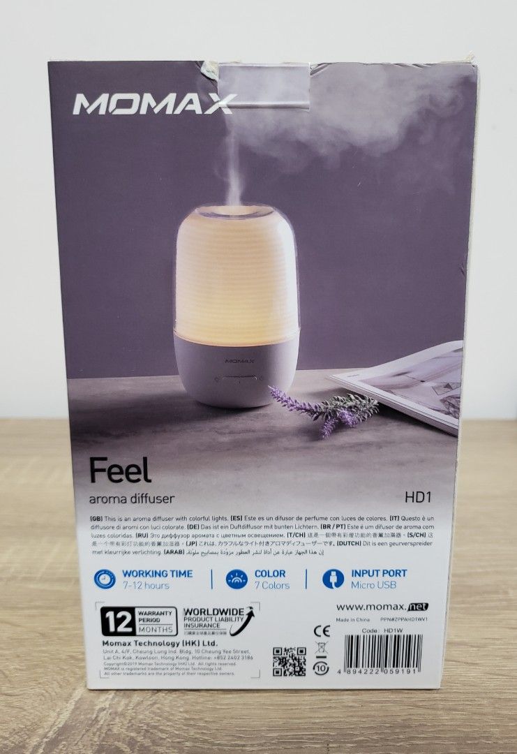 Aroma Diffuser （分類：其他家庭電器）位於 Hong Kong。 由 cactus112 提交（商品編號 1226843590，圖片 3）。簡介： Aroma Diffuser with USB cable Has LED lamp function Add water & drops of essential oils to get your fave scent to last 12 hours Bought from LogOn。