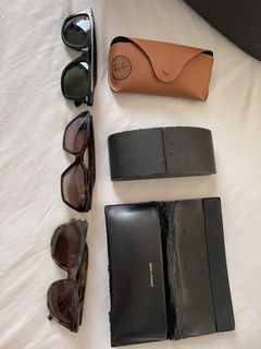 Assorted designer shades sunglasses Prada YSL RayBan