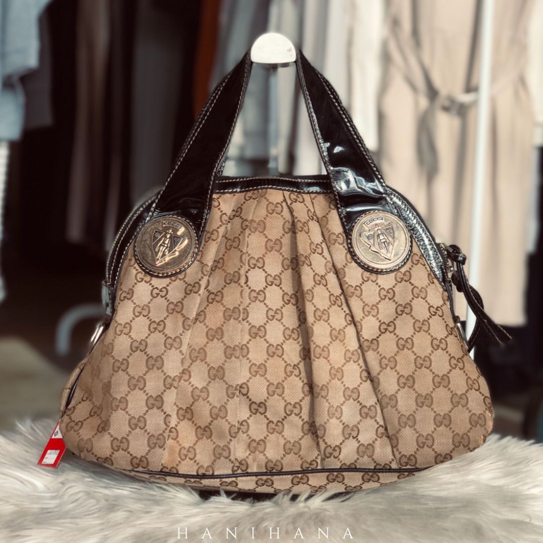 Authentic Gucci paper bag large, Luxury, Bags & Wallets on Carousell