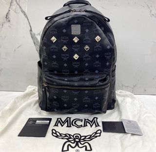 Authentic MCM Black backpack