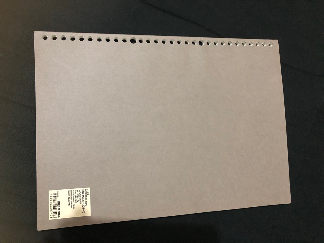 Authentic MUJI Loose Leaf 50 sheets Grid (Filler/Notebook Type