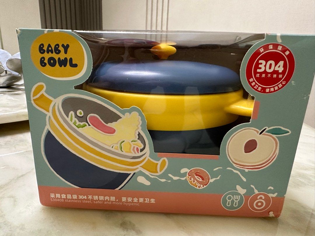 Heated outlet baby bowl