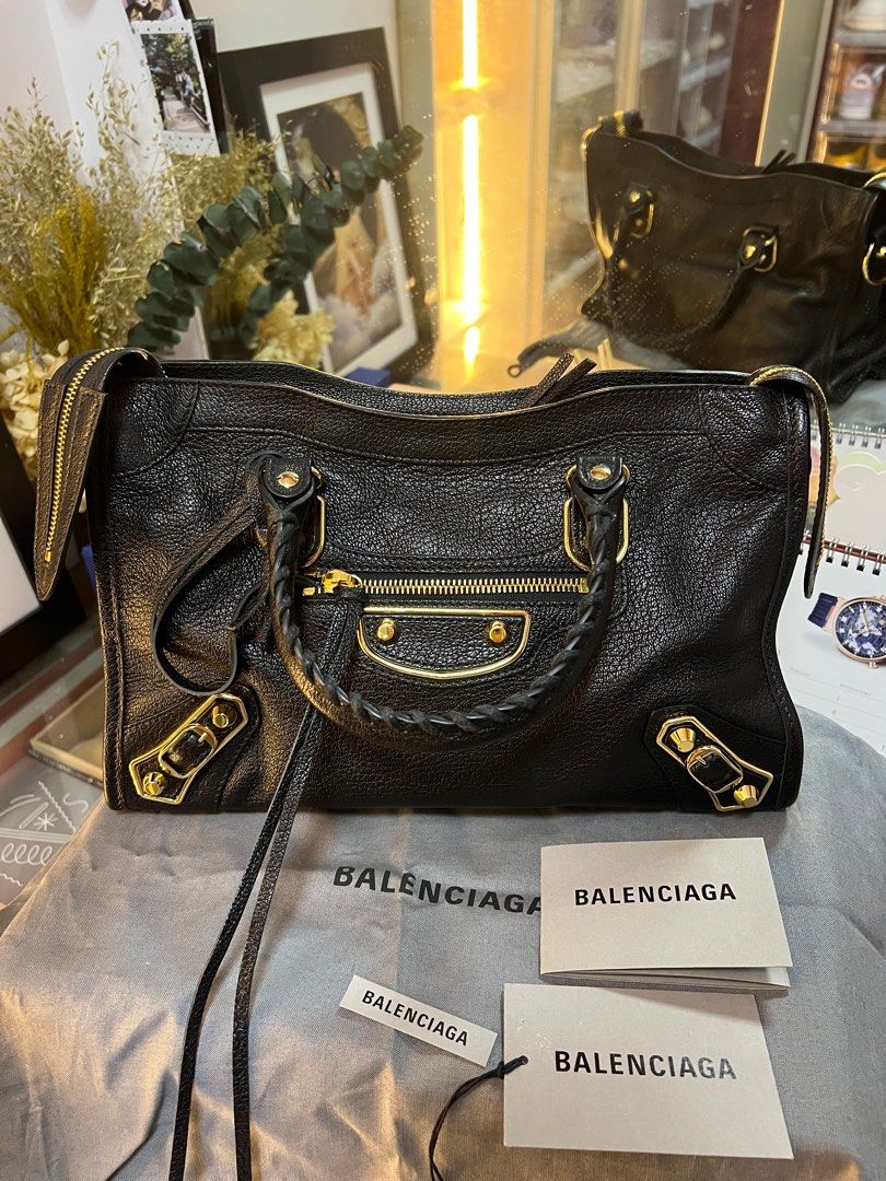 Balenciaga small clearance metallic edge