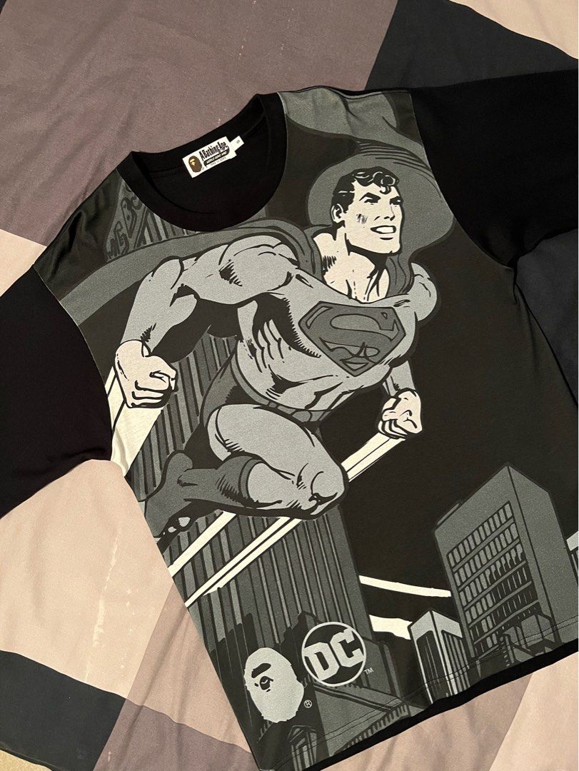 Bape DC Comics Superman, Men's Fashion, Tops & Sets, Tshirts & Polo ...