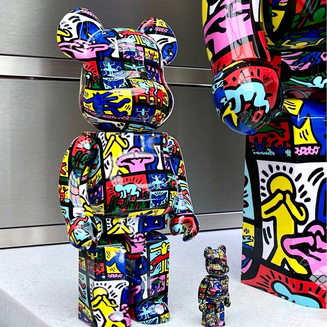 Bearbrick Keith Haring #10, 興趣及遊戲, 玩具& 遊戲類- Carousell