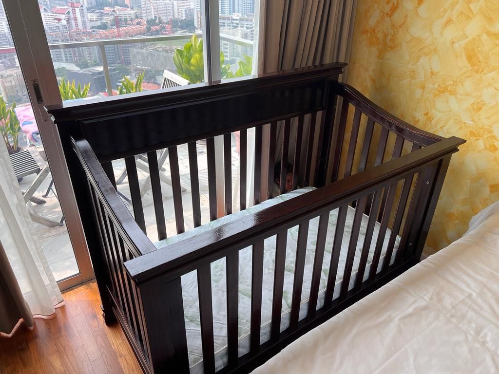 Beautiful sturdy wooden crib, Babies & Kids, Baby Nursery & Kids