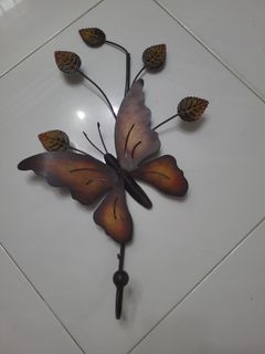 Beautifully crafted butterfly 🦋 decorative hook for a beautiful home setting..