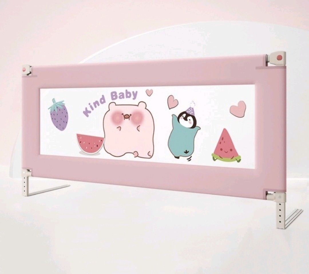 Bed guard (Pink), Babies & Kids, Maternity Care on Carousell