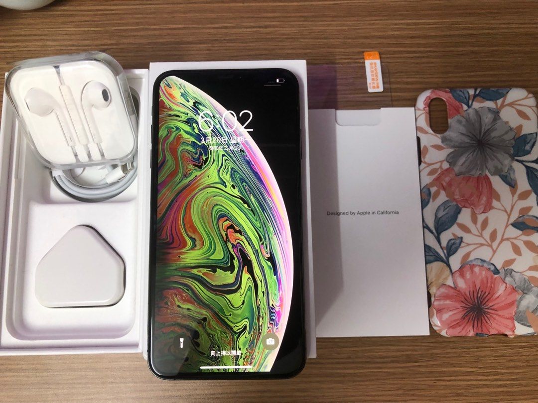 Black - Full set 99% new iPhone XS Max 256gb battery 90% one month